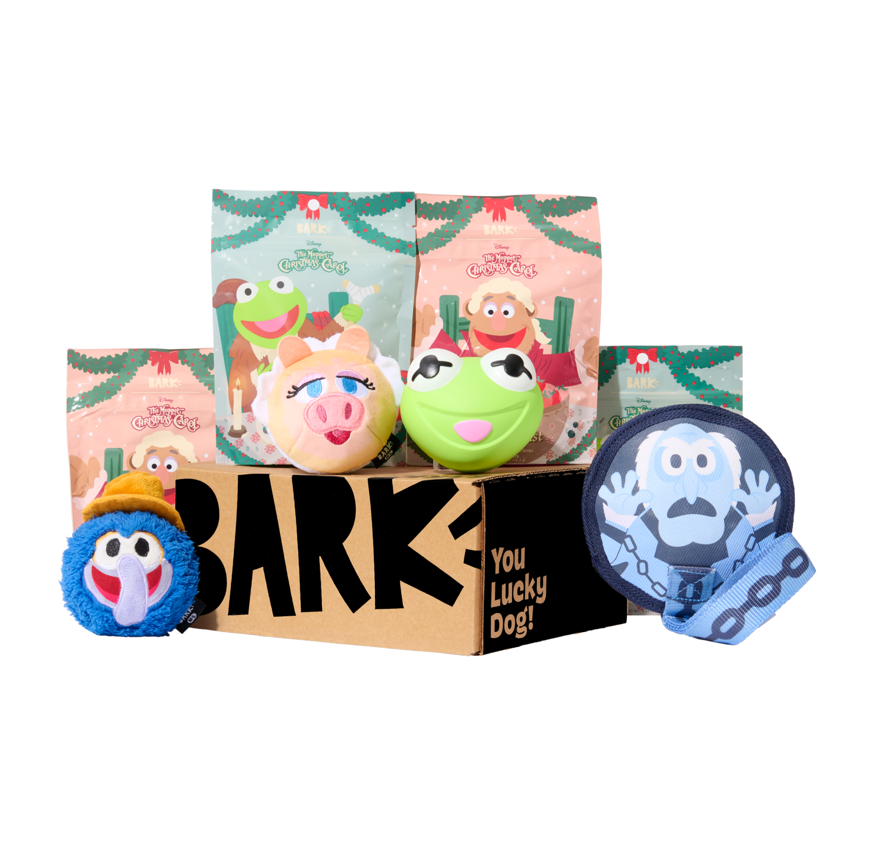 BARK 12 Month Subscription - The Muppet Christmas Carol Double Deluxe First Box